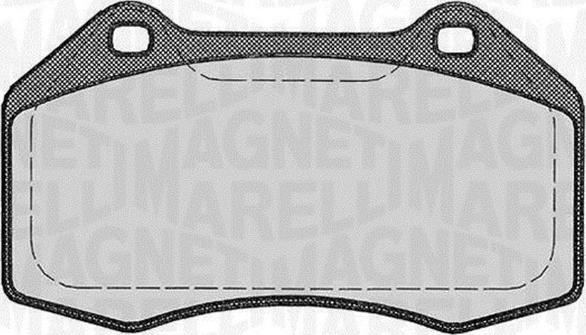 Magneti Marelli 363916060590 - Тормозные колодки, дисковые, комплект autosila-amz.com