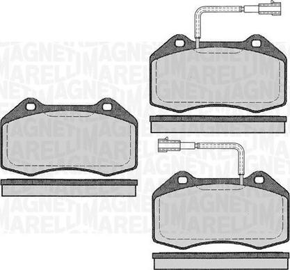 Magneti Marelli 363916060591 - Тормозные колодки, дисковые, комплект autosila-amz.com