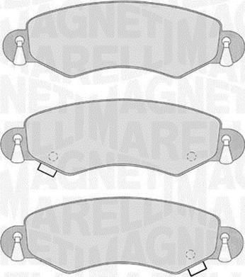 Magneti Marelli 363916060548 - Тормозные колодки, дисковые, комплект autosila-amz.com