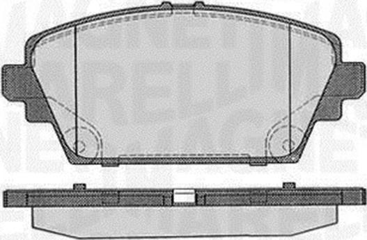 Magneti Marelli 363916060566 - Тормозные колодки, дисковые, комплект autosila-amz.com