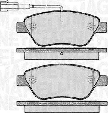 Magneti Marelli 363916060560 - Тормозные колодки, дисковые, комплект autosila-amz.com