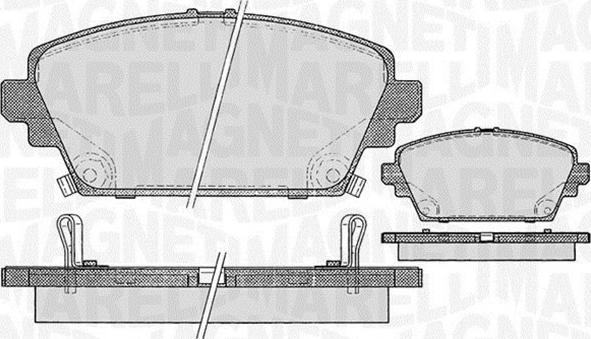 Magneti Marelli 363916060567 - Тормозные колодки, дисковые, комплект autosila-amz.com