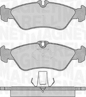 Magneti Marelli 363916060505 - Тормозные колодки, дисковые, комплект autosila-amz.com