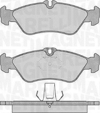 Magneti Marelli 363916060506 - Тормозные колодки, дисковые, комплект autosila-amz.com