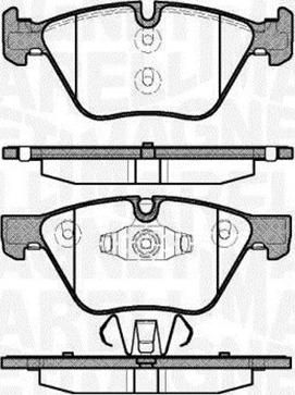 Magneti Marelli 363916060507 - Тормозные колодки, дисковые, комплект autosila-amz.com