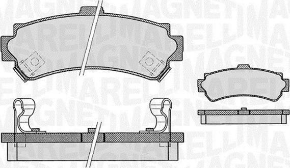 Magneti Marelli 363916060519 - Тормозные колодки, дисковые, комплект autosila-amz.com