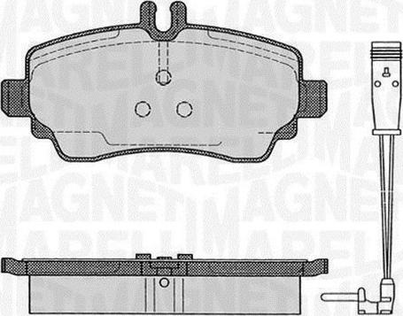 Magneti Marelli 363916060517 - Тормозные колодки, дисковые, комплект autosila-amz.com