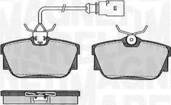 Magneti Marelli 363916060586 - Тормозные колодки, дисковые, комплект autosila-amz.com