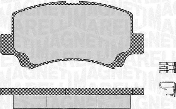 Magneti Marelli 363916060534 - Тормозные колодки, дисковые, комплект autosila-amz.com