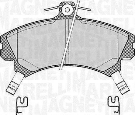 Magneti Marelli 363916060521 - Тормозные колодки, дисковые, комплект autosila-amz.com