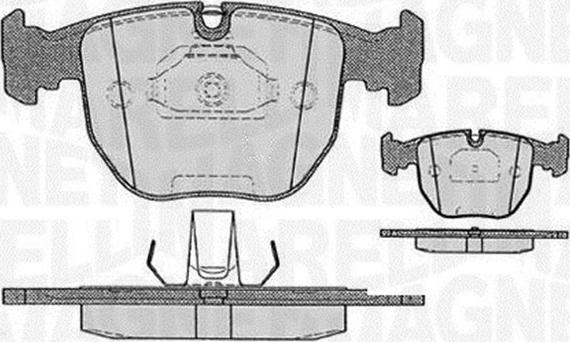 Magneti Marelli 363916060579 - Тормозные колодки, дисковые, комплект autosila-amz.com