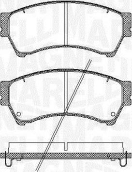 Magneti Marelli 363916060699 - Тормозные колодки, дисковые, комплект autosila-amz.com