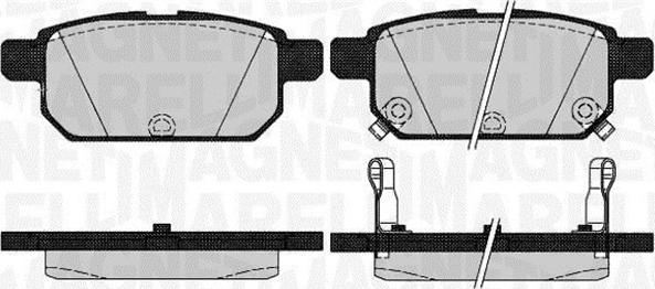 Magneti Marelli 363916060646 - Тормозные колодки, дисковые, комплект autosila-amz.com