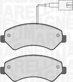 Magneti Marelli 363916060643 - Тормозные колодки, дисковые, комплект autosila-amz.com