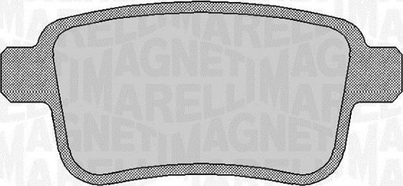 Magneti Marelli 363916060660 - Тормозные колодки, дисковые, комплект autosila-amz.com