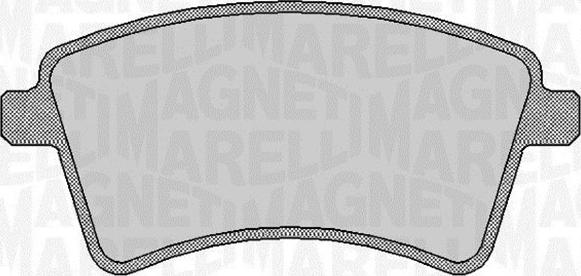 Magneti Marelli 363916060661 - Тормозные колодки, дисковые, комплект autosila-amz.com