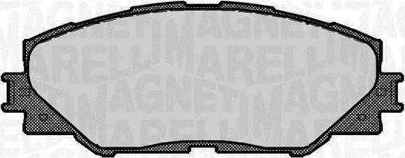 Magneti Marelli 363916060663 - Тормозные колодки, дисковые, комплект autosila-amz.com