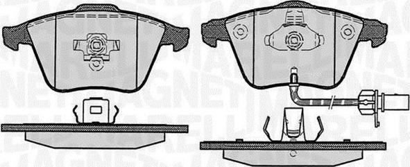 Magneti Marelli 363916060605 - Колодки тормоз.диск. AUDI ALLROAD (4BH) 05/00- autosila-amz.com