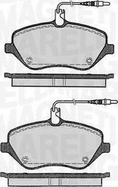 Magneti Marelli 363916060615 - Тормозные колодки, дисковые, комплект autosila-amz.com