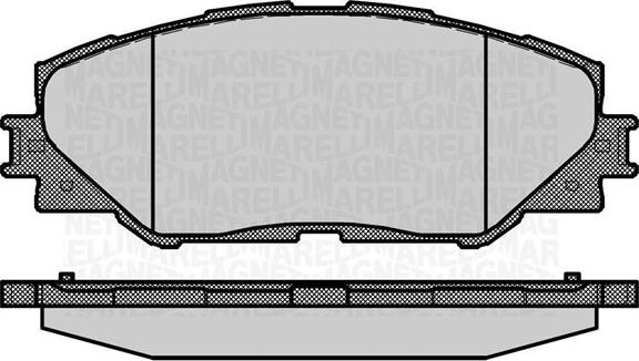 Magneti Marelli 363916060632 - Тормозные колодки, дисковые, комплект autosila-amz.com