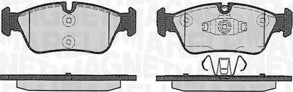 Magneti Marelli 363916060622 - Тормозные колодки, дисковые, комплект autosila-amz.com