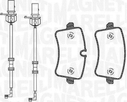 Magneti Marelli 363916060674 - Тормозные колодки, дисковые, комплект autosila-amz.com