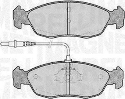 Magneti Marelli 363916060195 - Тормозные колодки, дисковые, комплект autosila-amz.com