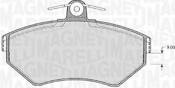 Magneti Marelli 363916060145 - Тормозные колодки, дисковые, комплект autosila-amz.com