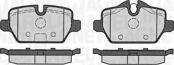 Magneti Marelli 363916060148 - Тормозные колодки, дисковые, комплект autosila-amz.com