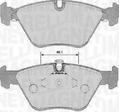 Magneti Marelli 363916060153 - Тормозные колодки, дисковые, комплект autosila-amz.com