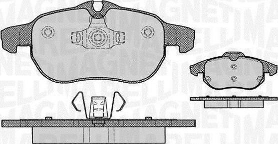 Magneti Marelli 363916060162 - Тормозные колодки, дисковые, комплект autosila-amz.com