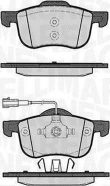 Magneti Marelli 363916060115 - Тормозные колодки, дисковые, комплект autosila-amz.com