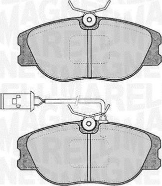 Magneti Marelli 363916060117 - Тормозные колодки, дисковые, комплект autosila-amz.com