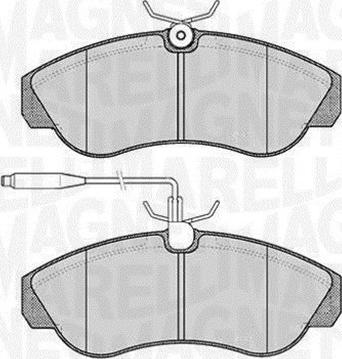 Magneti Marelli 363916060184 - Тормозные колодки, дисковые, комплект autosila-amz.com