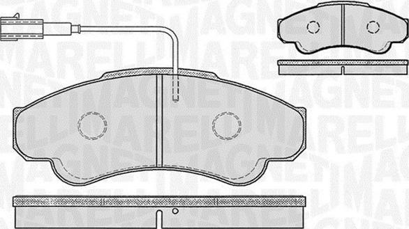 Magneti Marelli 363916060187 - Тормозные колодки, дисковые, комплект autosila-amz.com