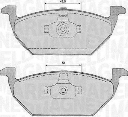 Magneti Marelli 363916060134 - Тормозные колодки, дисковые, комплект autosila-amz.com