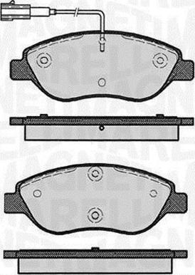 Magneti Marelli 363916060124 - Тормозные колодки, дисковые, комплект autosila-amz.com