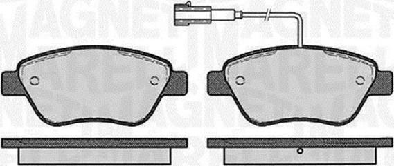 Magneti Marelli 363916060126 - Тормозные колодки, дисковые, комплект autosila-amz.com