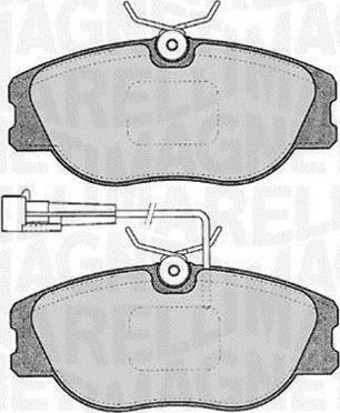 Magneti Marelli 363916060122 - Тормозные колодки, дисковые, комплект autosila-amz.com