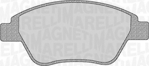 Magneti Marelli 363916060176 - Колодки тормоз.диск. CITROEN C3, C4, XSARA, PEUGEOT autosila-amz.com