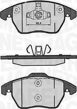 Magneti Marelli 363916060178 - Тормозные колодки, дисковые, комплект autosila-amz.com