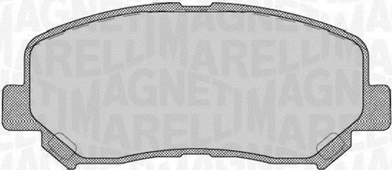 Magneti Marelli 363916060804 - Тормозные колодки, дисковые, комплект autosila-amz.com