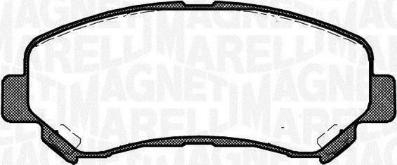 Magneti Marelli 363916060811 - Тормозные колодки, дисковые, комплект autosila-amz.com
