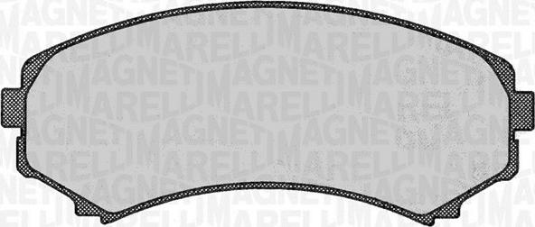 Magneti Marelli 363916060342 - Тормозные колодки, дисковые, комплект autosila-amz.com