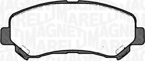 Magneti Marelli 363916060351 - Тормозные колодки, дисковые, комплект autosila-amz.com