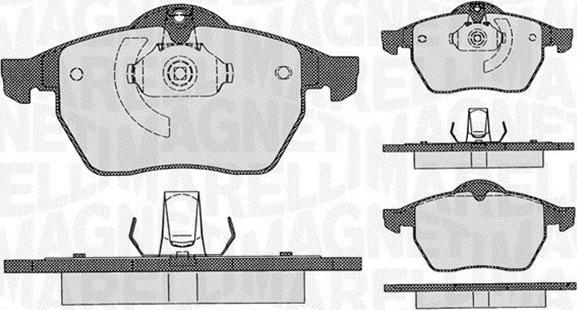 Magneti Marelli 363916060360 - Тормозные колодки, дисковые, комплект autosila-amz.com