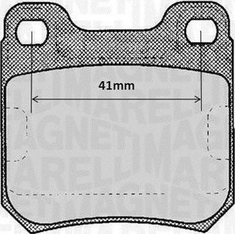 Magneti Marelli 363916060367 - Тормозные колодки, дисковые, комплект autosila-amz.com