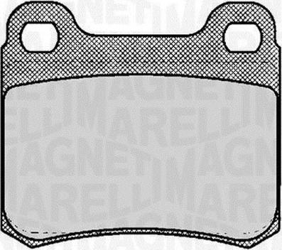 Magneti Marelli 363916060306 - Тормозные колодки, дисковые, комплект autosila-amz.com