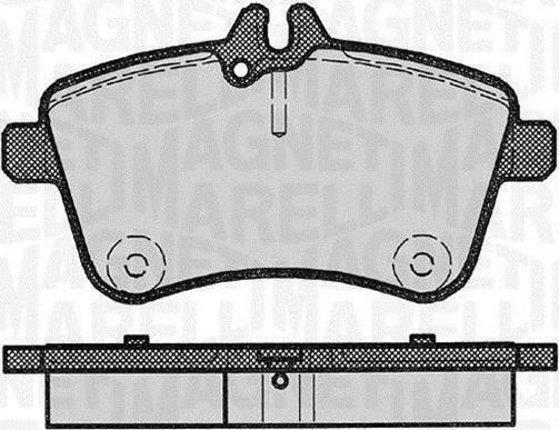 Magneti Marelli 363916060302 - Тормозные колодки, дисковые, комплект autosila-amz.com