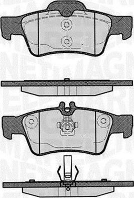 Magneti Marelli 363916060316 - Тормозные колодки, дисковые, комплект autosila-amz.com